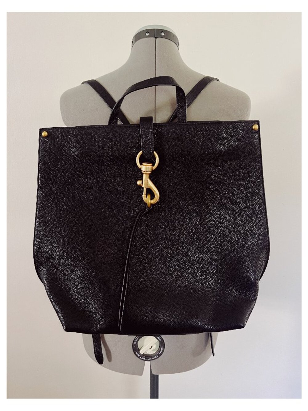 Rebecca Minkoff Megan Backpack in Pebbled Black Leather Like New